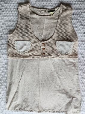 Vintage Esprit - Cotton Linen Blend Two-Piece Tank Top - Size S